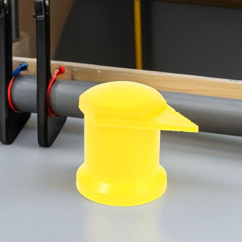 50Pcs Wheel Nut Covers Plastic Lug Nut Torque Indicator Bright Yellow for Semi Truck Commercial Vehicle Easy Install