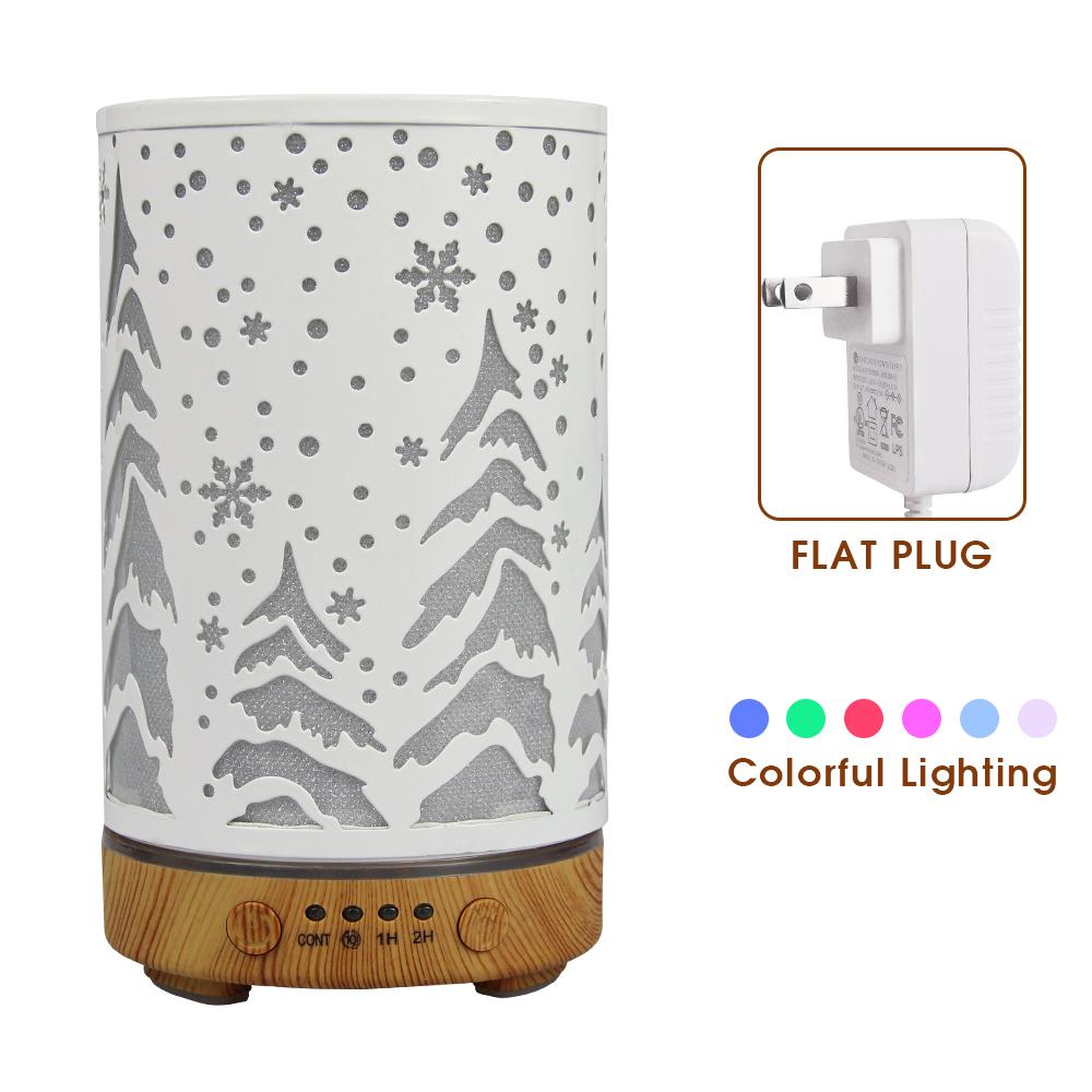Timing Function Aroma Diffuser Hollow Tree Humidifier Bedroom Fragrance Diffuser with LED Lights Humidificador para aromaterapia