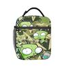 Invaders Zims Gir Lunch Bag  Portable Zipper Lunch Box Girls Office Print Cooler Bag Kawaii Waterproof Thermal Tote Handbags