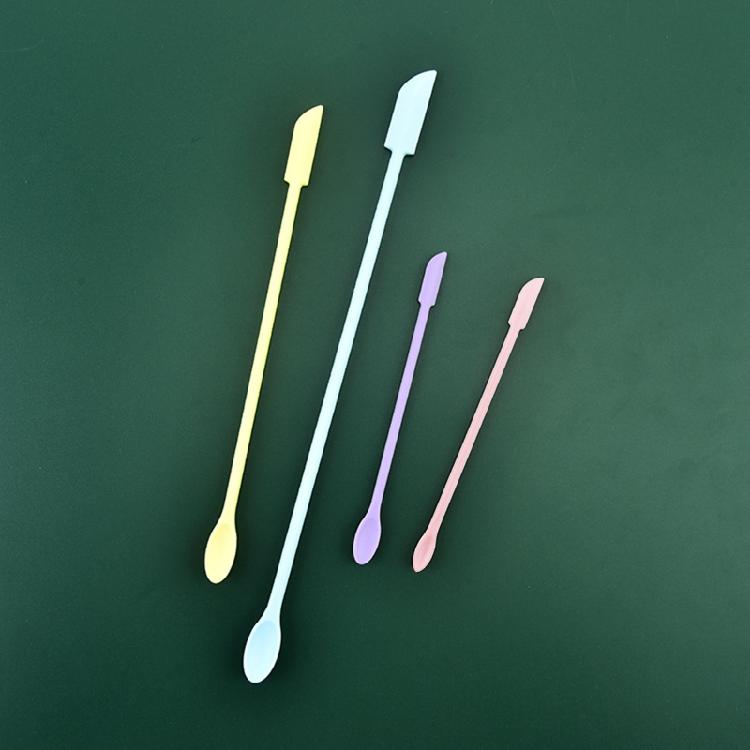 Mini Zestaw Silikonowych Szpatułek - Małe Gumowe Szpatułki do Makijażu - Cienkie Skrobaki do Słoików Kuchennych