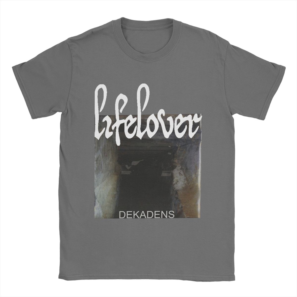 

Футболки Lifelover Dekadens Black Metal для чоловіків Унікальна футболка з 100% бавовни з круглим вирізом та коротким рукавом Ідея для подарунка Одяг XXXL темно-сірий колір