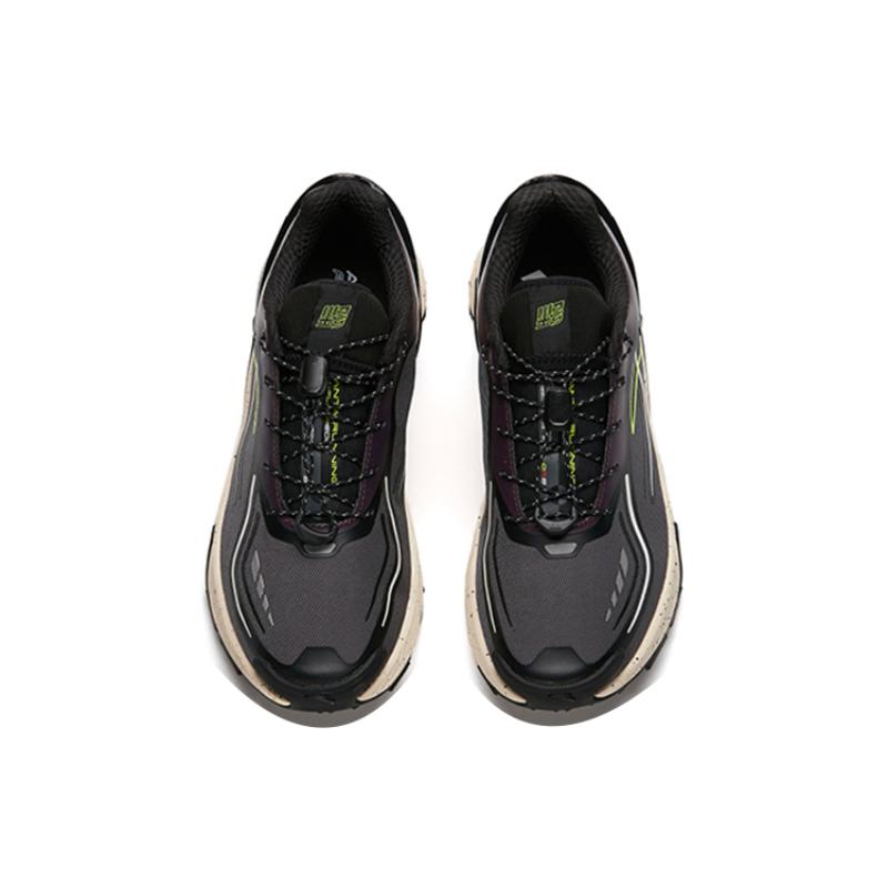 Anta Cushioned Slip-Resistant Abrasion-Resistant Low-Top Running Shoes Men's Gray Black Purple Sneakers 112145525-3