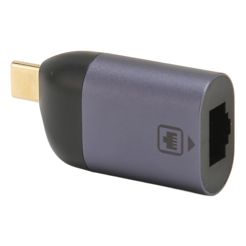 USB C to Ethernet Adapter 1Gbps Fast Transmission Portable USB C to RJ45 LAN Adapter for Windows