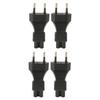 4PCS  Male To IEC320 C5 Power Adapter 2.5A  Plug and Play Power Socket Adapter