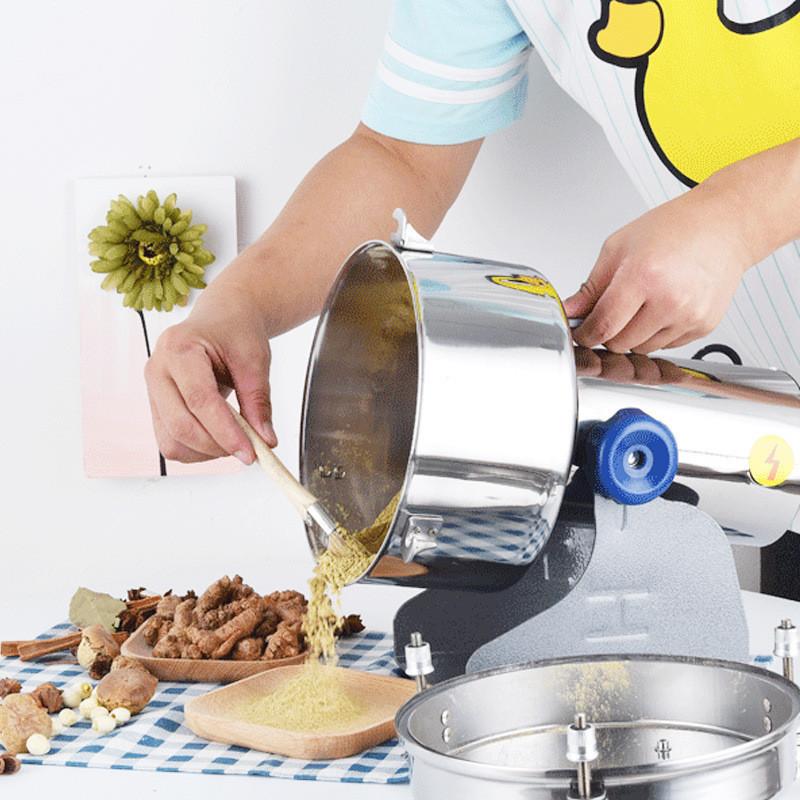 550W Large Capacity Crusher Multifunctional Stainless Steel Powder Mixer Electric Grinding Machine for Traditional Chinese Medicine Grains