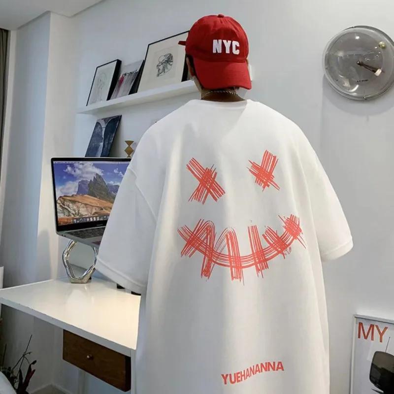 

Мужская футболка с принтом «Веселое улыбающееся лицо», высококачественный хлопковый топ, повседневная, подходит для фитнеса и улицы, летняя новинка, S бежевый