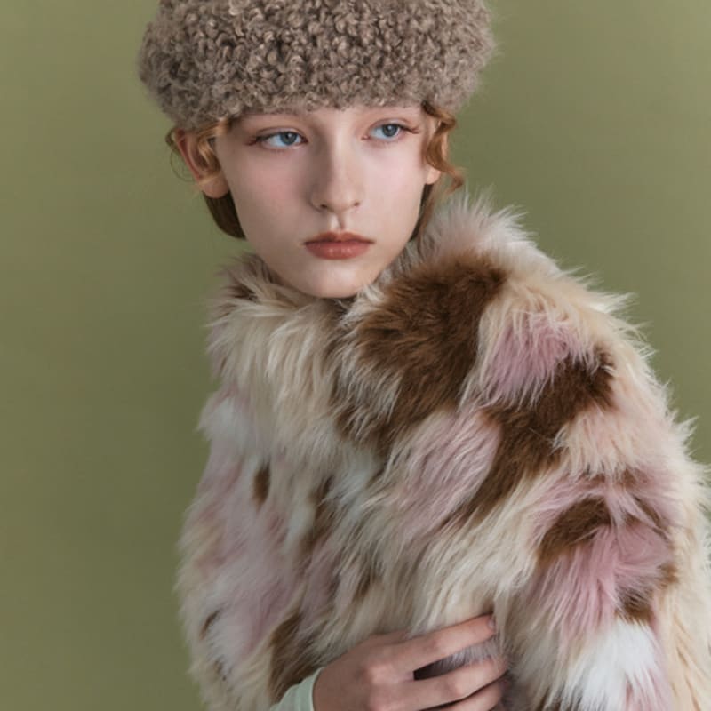 Poesiedame INES BERET IN COCOA TERRY