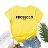 Cotton T-Shirt Short Sleeve Round Neck Women 2d Print Tops