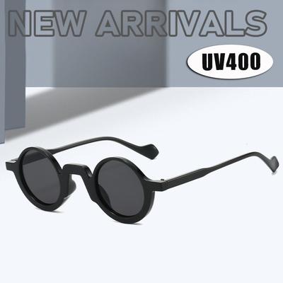 Retro Round Sunglasses Women Men UV400 UV-Protective Eyewear Trendy INS Style Premium-Feel Unique Goggles
