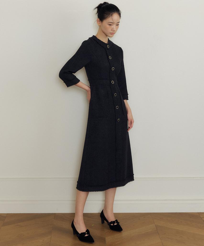 Lucirju Esther Tweed One Piece (Black)