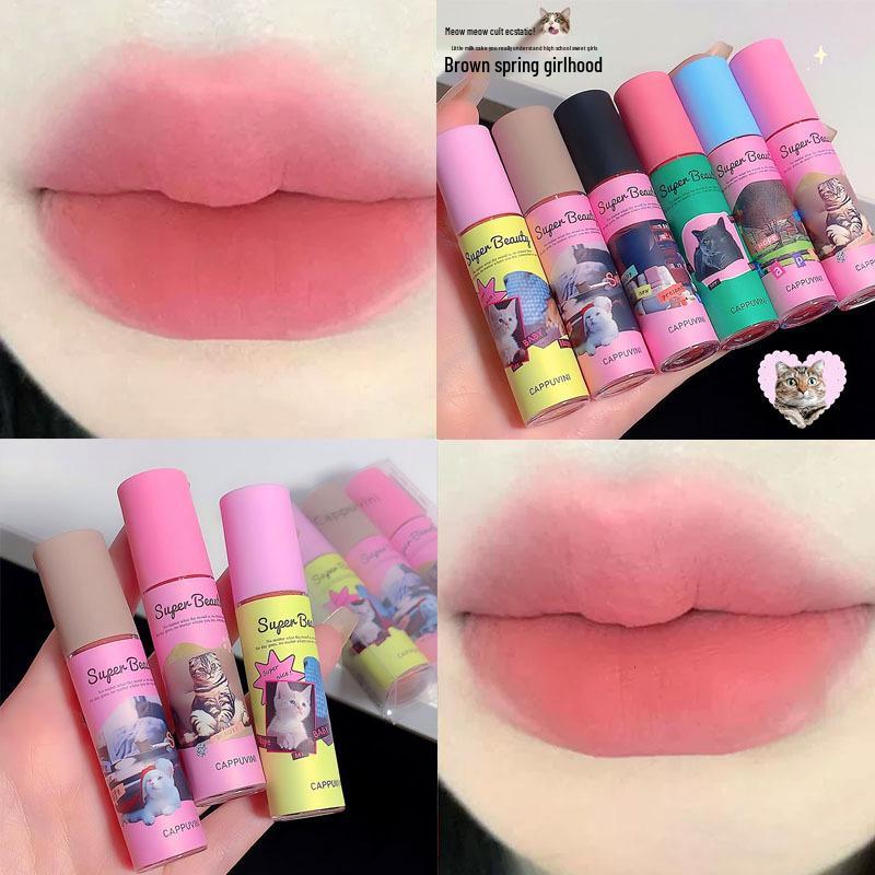 

Cappuvini Velvet Mousse Lip Cream - CP172 Matte Soft Mist Lipstick. 3.2g