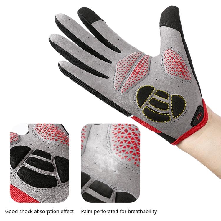 Cycling Gloves Nonsip Silicone Palm with Breathable Shock Absorption Padding For Professional Training And Commuting