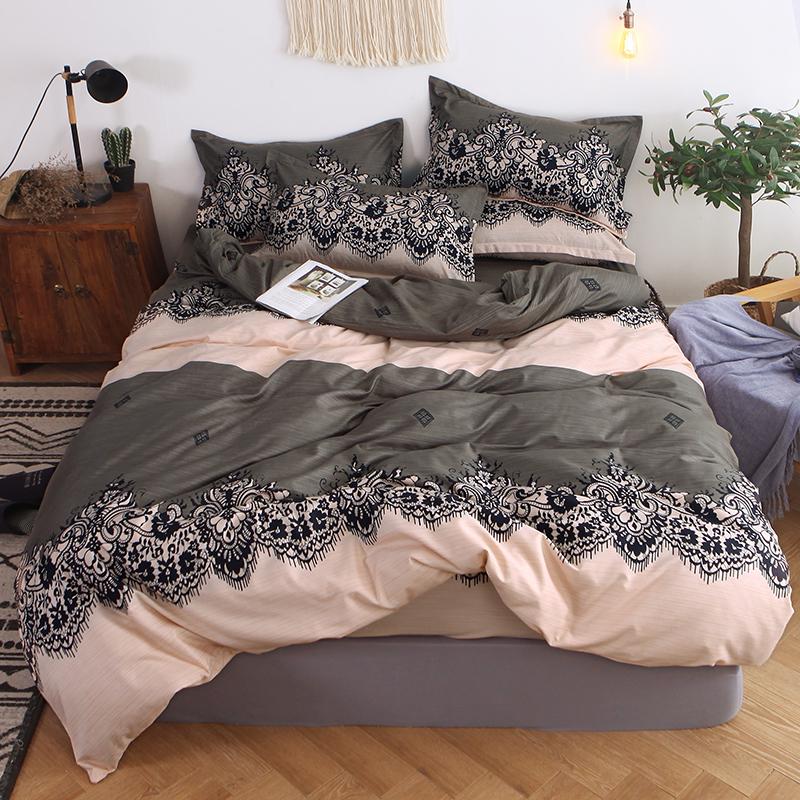 Bedding Set 4pcs Duvet Cover Sets Bed Linen Included Sheet Pillowcase
