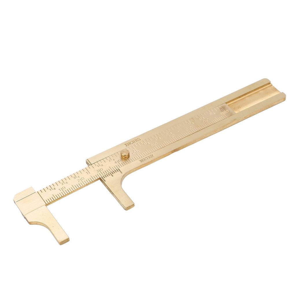 Vernier Caliper Brass   Inch Dual Scales Retro   Measuring Tool for Repair