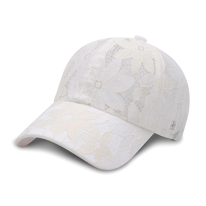 Summer lace thin hat women's breathable sunscreen rhinestone butterfly baseball cap street fashion versatile cap tide