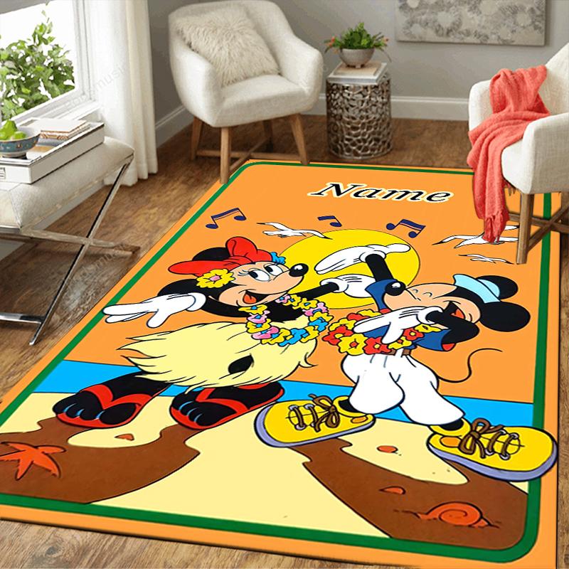 Custom 1Pc Mickey Pluto'S Flea Fight Rug Office Carpet Indoor Outdoor Entrance Doormat Nonslip Soft And Comfortable Living Room D916142