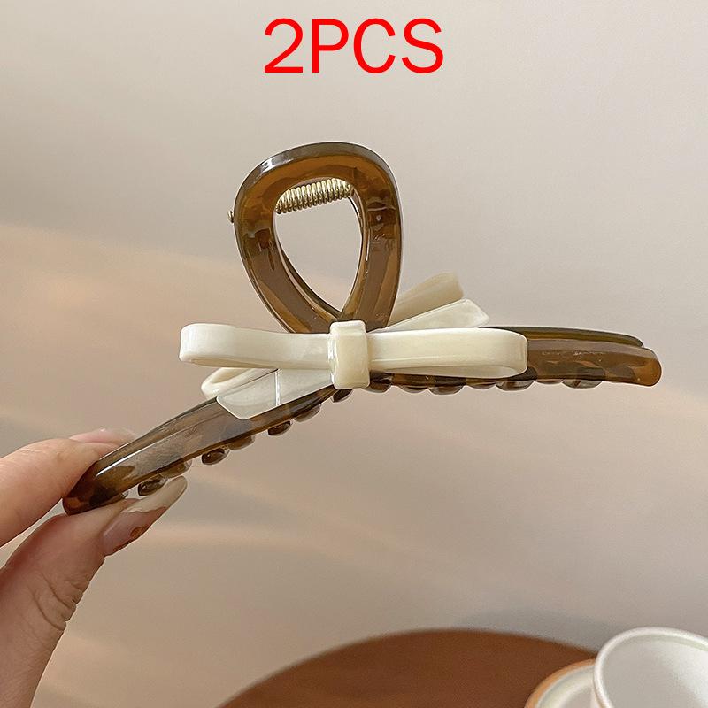 (87 Styles) 2pcs/ Set New Large Jelly Color Hair Clip Acrylic Hair Claw Shark Clamp For Women Girls Fashion Summer Updo Headwear Hair Accessories