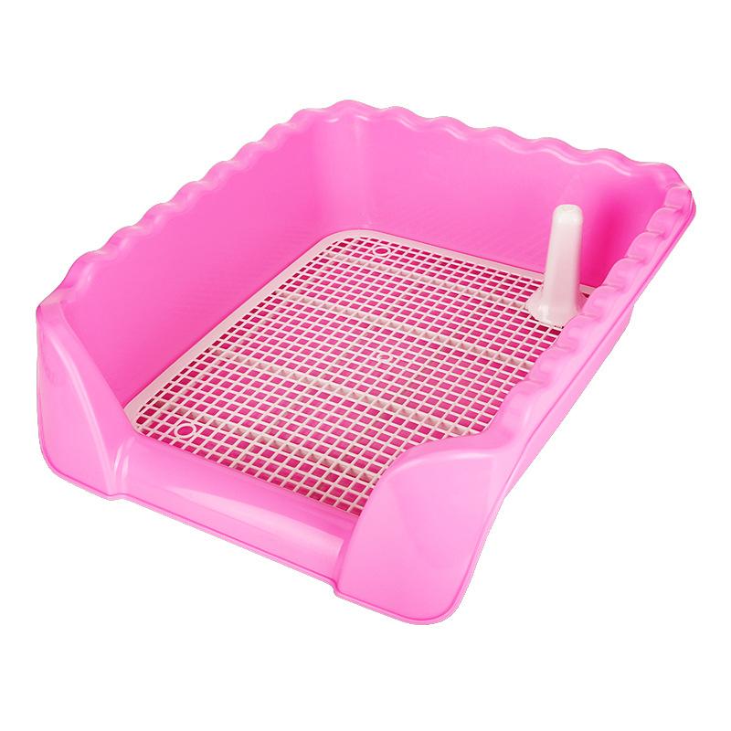 Toilettes pour chien Clôture haute Anti-éclaboussures d'urine Démontage Nettoyage facile Pot pour chien Urinoir pour chien de compagnie surdimensionné Toilettes pour chien