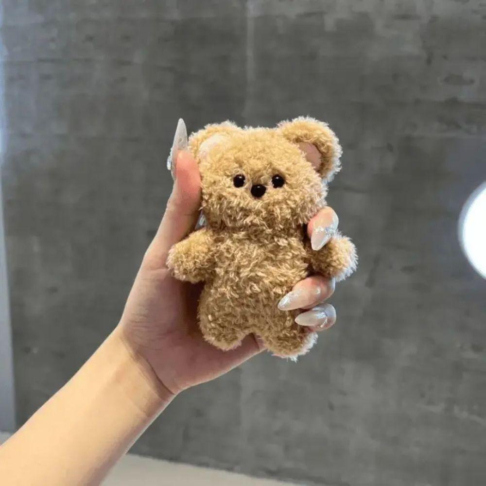 Magnetic Cartoon Bear Key Chain Cartoon Bear Plush Pendant Magnetic Bear Pendant Bag Decor