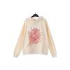 Oversized Hoodie With Spiderweb Foil Print Streetwear Cotton Sweatshirt Men
