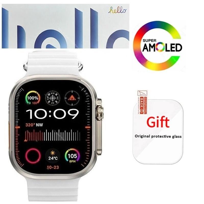 Новые Умные Часы Оригинальные Hello Watch 3 Plus ULTRA 3 49мм HD AMOLED 4G ПЗУ NFC DeepSeek GPS Компас Bluetooth Звонок Часы Мужские Женские L