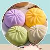 Colorful Bun Bao Squeeze Dough Ball Creative Fake Stress Balls with Food Steamer Stress Relief Sensory Hand Toy For Kids Gifts