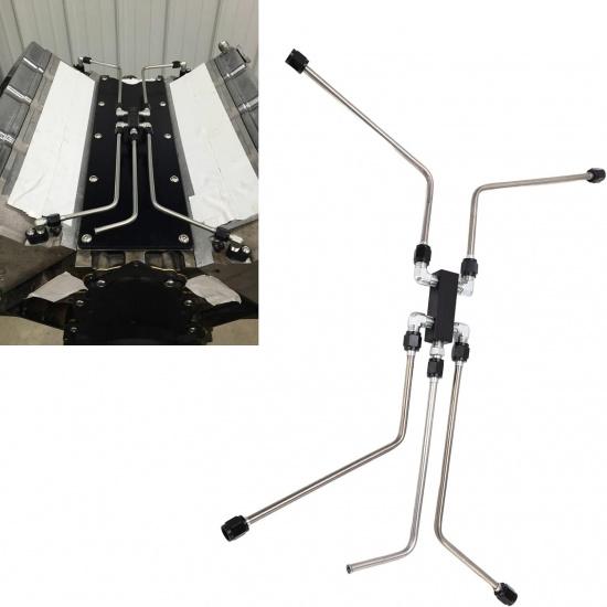 LS Coolant Crossover Steam Vent Kit for LS1 LS3 LS6 LS7 Engines, Complete Stainless Steel LS Steam Port Kit, Coolant Crossover Replacement Kit