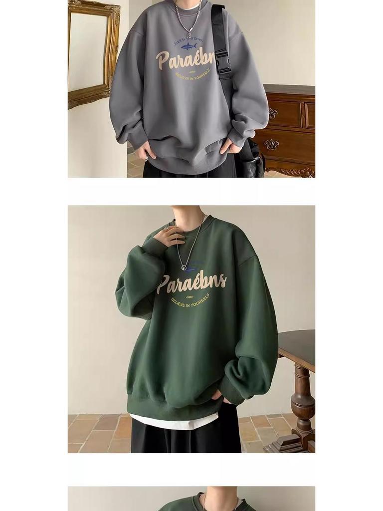 Men's Burgundy Fleece-Lined Oversized Hoodie, Hoodless, American Style, Heavy-Weight, Trendy Autumn/Winter Jacket.