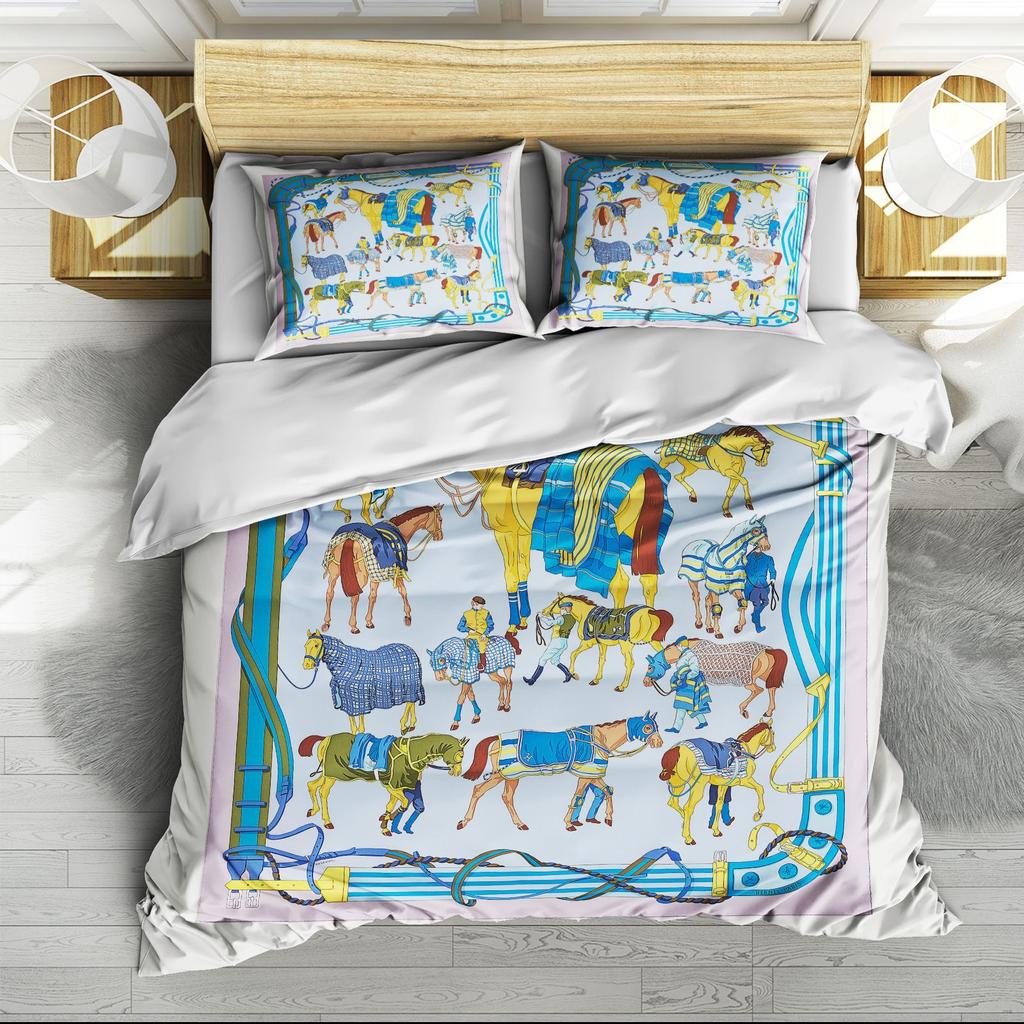 3D Digital Printing Abrasive Bedding Four-Piece Set Three-Piece Set Bed Sheet Quilt Cover Pillowcase