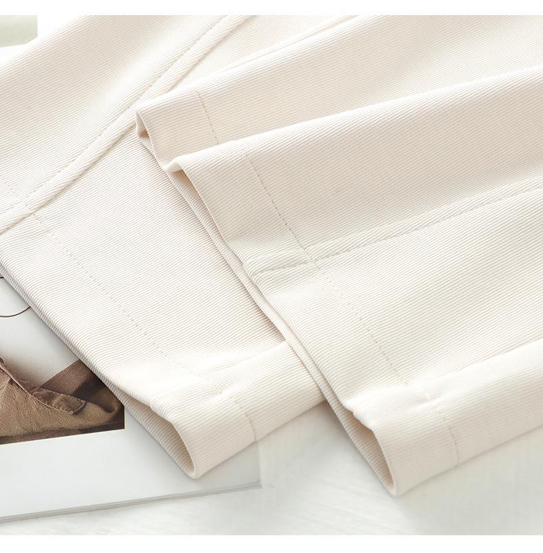Trendy Women's High-Waisted Wide-Leg Pants for Spring and Autumn 2025 - Slimming Casual Straight-Leg Style