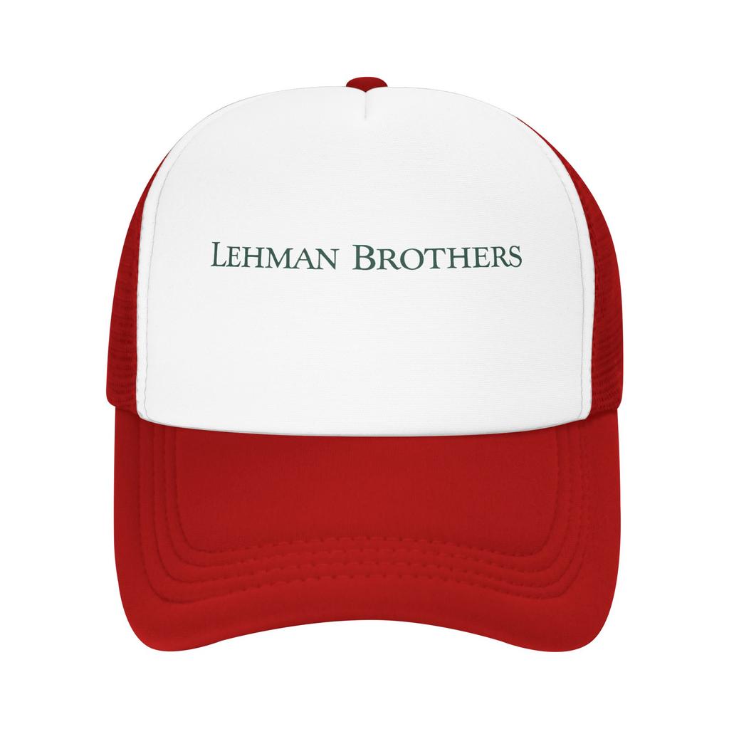 Lehman Brothers Baseball Cap  Outdoor Sports Breathable Trucker Hat Men Adult Streetwear Print Snapback Cap