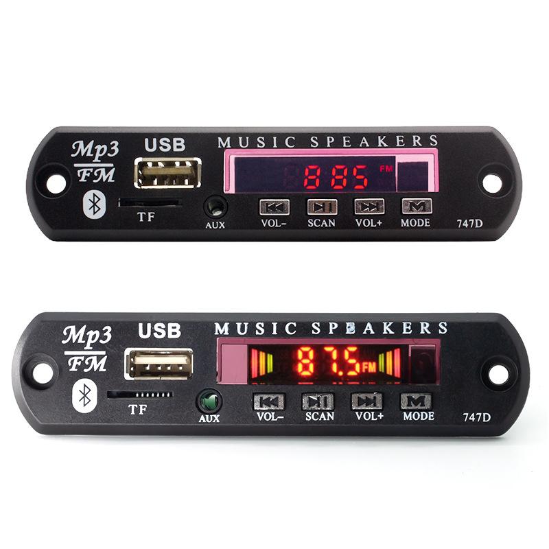Bluetooth 5.0 Mp3 Player Decoder Board Fm Radio Usb 3.5 Mm Aux Module Bluetooth Receiver Car Kit Audio Amplifier Board