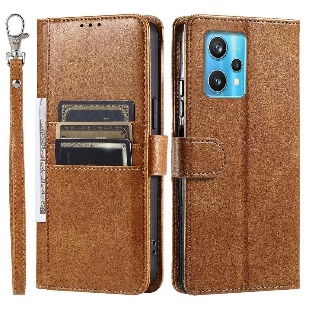 Cover for Realme 9 4G,9 Pro+,Narzo 50 Pro 5G Retro PU Leather Flip Wallet Phone Case Multi Card Slots