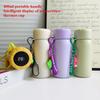 400ml Smart 316 Stainless Steel Insulated Water Bottle, Temperature Display Flask with Cute Strap