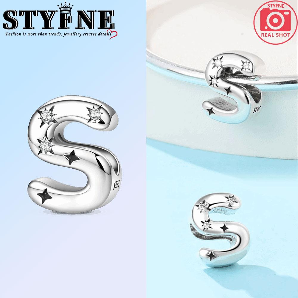 Copper Twenty-Six Letters From A-Z Rose Series Charms Beads Pendant For Original Bracelet Woman Girl Jewelry