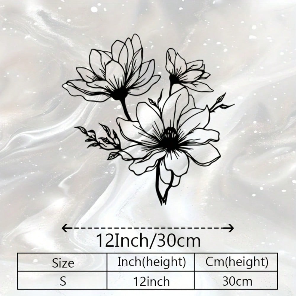 Wall Art Iron Sculpture Abstract Floral Metal Decor Home Office Studio Gift