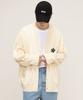 Graver [Unisex] Black Flower Dot Embroidered Knit Cardigan_Cream