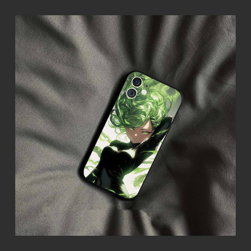 Senritsu No Tatsumaki Anime One Punch Man Phone Case For IPhone 17 Air 16 15 14 13 Pro Max 11 12 Black Silicone Cover