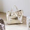 Soft Metallic Shopper Tote S