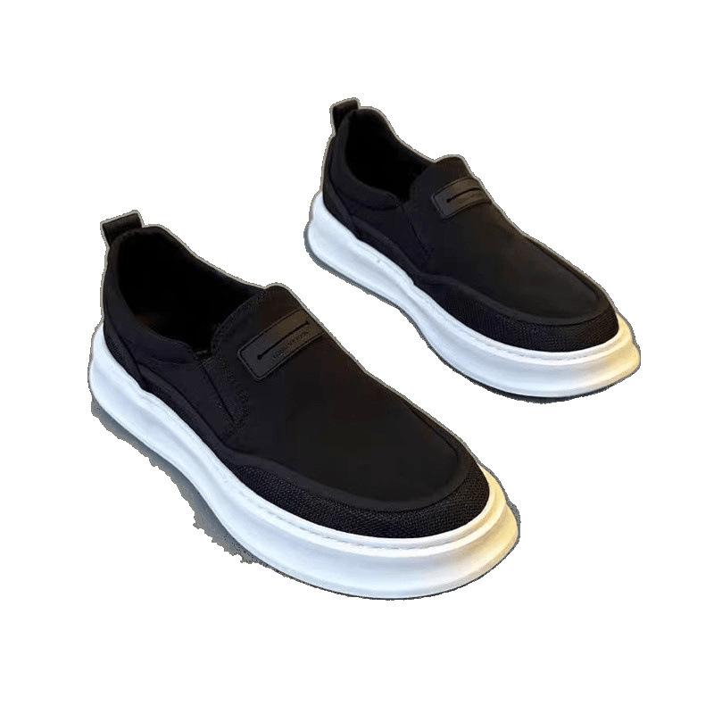 Cloth shoes lazy sports leisure summer breathable thin black canvas board shoes