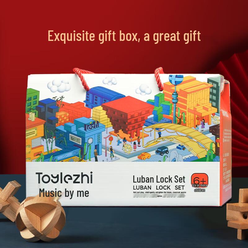 Toylezhi Medinių Luban užraktų dėlionės rinkinys