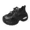 Fashion 7.5CM New 2025 Summer Women Platform Sneakers Thick Bottom Breathable Mesh Casual Chunky Shoes High Heel Sports Dad Shoes Woman