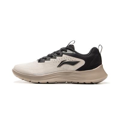 Zapatillas de Running Casuales Ligeras de Rebote Suave Li Ning para Hombre Zapatillas Deportivas Gris Negro ARSV033-2