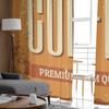 Vintage Style Tin Sign 'Fresh Brewed Coffee Sheer Curtains for Living Room Tulle Window Curtain Bedroom Kitchen Veil Drapes