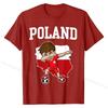 Poland Soccer Dabbing Football Polska Polish Kids T-Shirt Retro T Shirts Cotton Tops Shirt Design