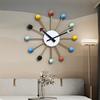 Color Ball Wall Clock Decorative Wall Watch Elegant Modern Large Clocks Nordic Luxury Aesthetic Living Room Watches Home Decor