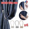 Magnetic Pearl Ball Curtain Tiebacks Curtain Buckles Backs Holdbacks Buckle Clips Curtain Rods Home Decorative Accessories