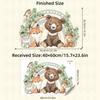 1pc Cartoon Bear Fox Heart Rainbow Animal Wall Stickers for Kids Room Children Room Removable Living Room Decoration Wall Decals