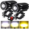 Motorcycle LED Light Waterproof Lamp Electric Vehicle Headlight Fog Light Projector Lens Spotlight For Car/Motorcycle