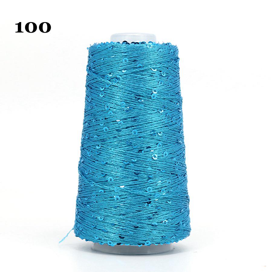 Sequin Cotton Yarn: 50g Fancy Skein for Hand & Machine Knitting